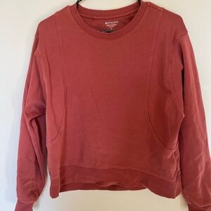 Athleta Women's Size S P Sweatshirt Light Weight Long Sleeves Cotton Activewear